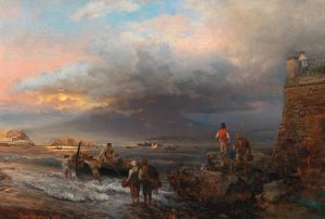The Bay of Naples with Vesuvius in the background