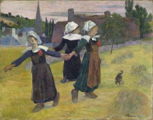 Breton Girls Dancing,Pont-Aven