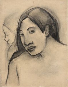 Heads of Tahitian Women, Frontal and Profile Views