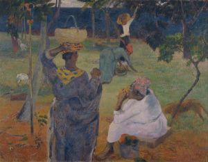 Among the mangoes at Martinique