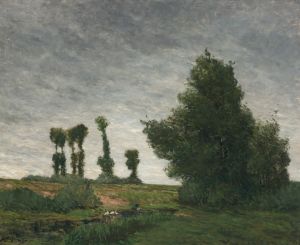 Landscape with Poplars