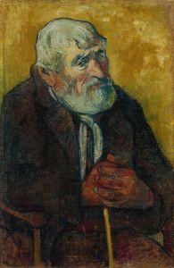 Vieil homme au bâton