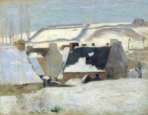 Pont-Aven sous la neige, ou Effet de neige
