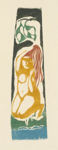 Tahitian Woman Doing her Hair