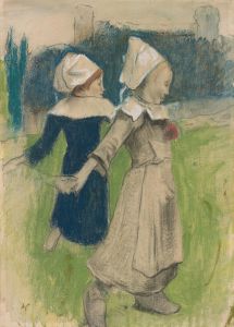 Study for Breton Girls Dancing, Pont-Aven