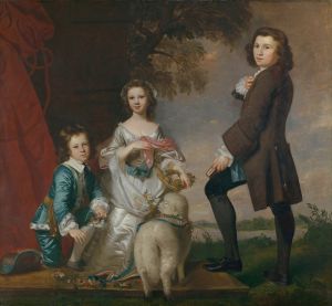 Thomas  and Martha Neate  with His Tutor, Thomas Needham