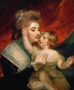 Portrait of Lady Dashwood  and her son, Henry George Mayne