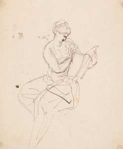 Seated Figure Reading
