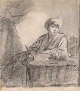 Seated Man at Table