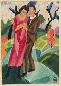 Couple outside