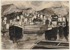 Harbour view of Genoa
