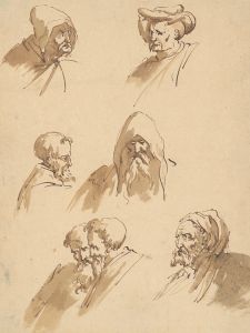 Seven Male Heads