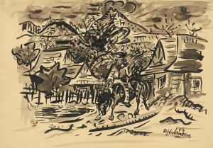 A man from Orava on a horse