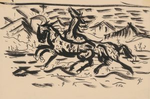 Galloping horses
