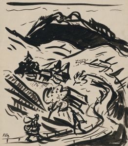 Landscape with two figures
