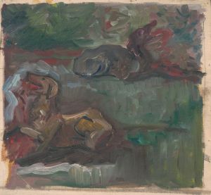 Two Reclining Dogs