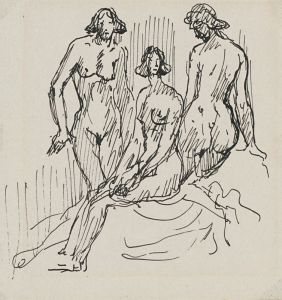 Three female figures