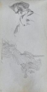Detail Study for ‘On a Terrace’ and Landscape Study