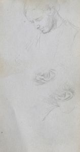 Study of a Face, ears