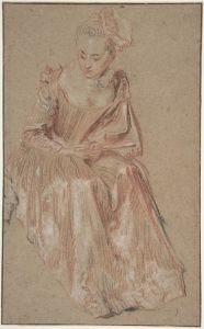 Seated Woman Holding a Fan