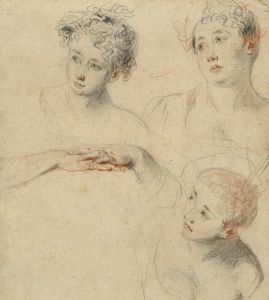 Three Studies of a Woman’s Head and a Study of Hands