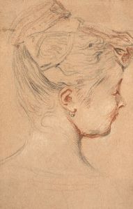 Tête de femme de profil