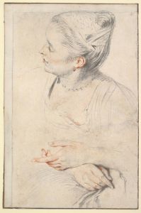 Study of a Woman’s Head and Hands