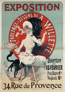 Exposition De Tableaux And Dessins De A. Willette