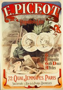E.PICHOT Imprimeur Editeur, Etiquettes de Luxe, Typographie