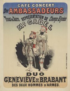 Café Concert des Ambassadeurs. M. Gabel. Geneviève de Brabant