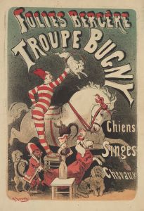 Folies-Bergère. Troupe Bugny, chiens, singes, chevaux
