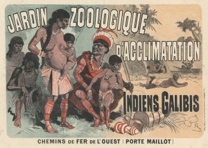 Jardin zoologique d’acclimatation Indiens Galibis. Chemins de fer de l’Ouest