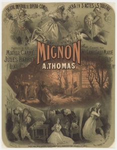 Théâtre Imperial de l’Opéra-Comique. Mignon. Opéra en trois actes et cinq tableaux. Musique de A. Thomas
