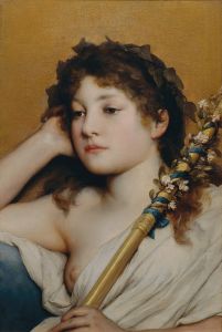 Woman’s head pondering