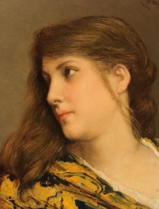 A Girl’s Head Turned to the Left