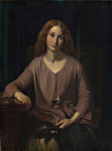 Venetian woman in the restroom