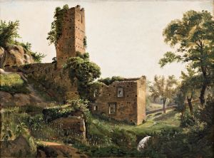 Landscape with ruins
