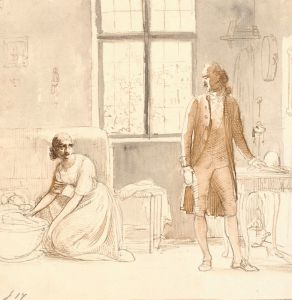 Goethe hos enken i Rom