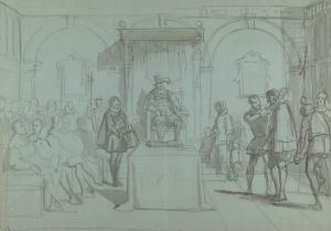 King Christian IV of Denmark Judging Christoffer Rosenkrantz
