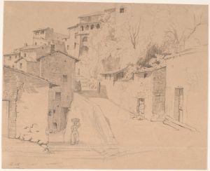Via Piave med La Porta Su i Olevano Romano