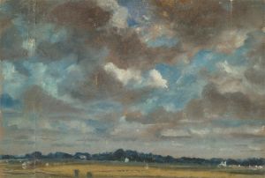 Extensive Landscape with Grey Clouds