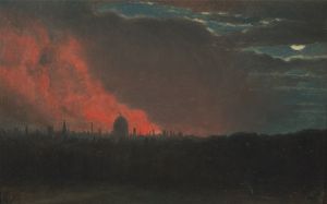 Fire in London, Seen from Hampstead