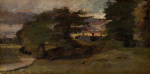 Landscape with Cottages