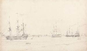 Four East Indiamen at Archor