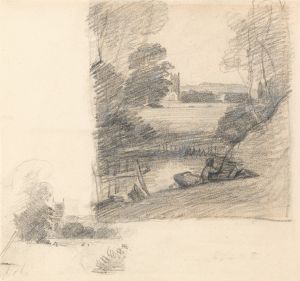 Two Studies of Dedham Church from the East