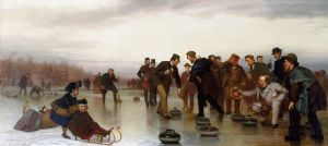 Curling;–a Scottish Game, at Central Park