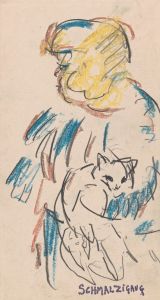 Girl with Cat