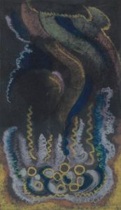 Méduse et trainée verte