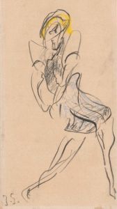 Dancer in Blue Dress