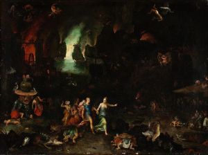 Aeneas And The Cumaean Sibyl In The Underworld
